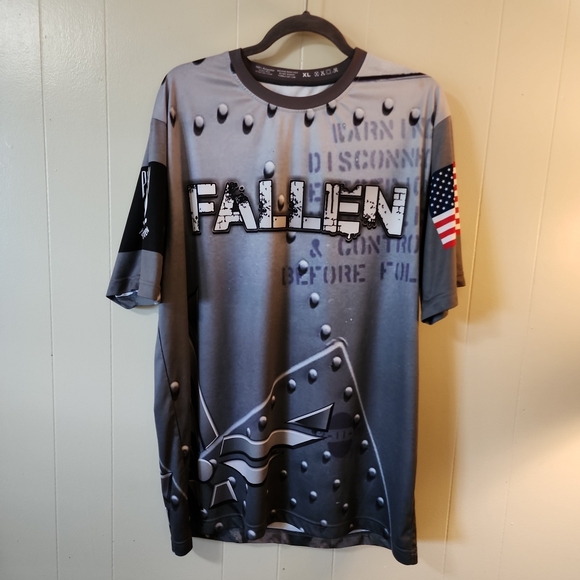 Patriots Support The Troops Mens Short Sleeve Pullover Shirt (Size XL) - Picture 8 of 9